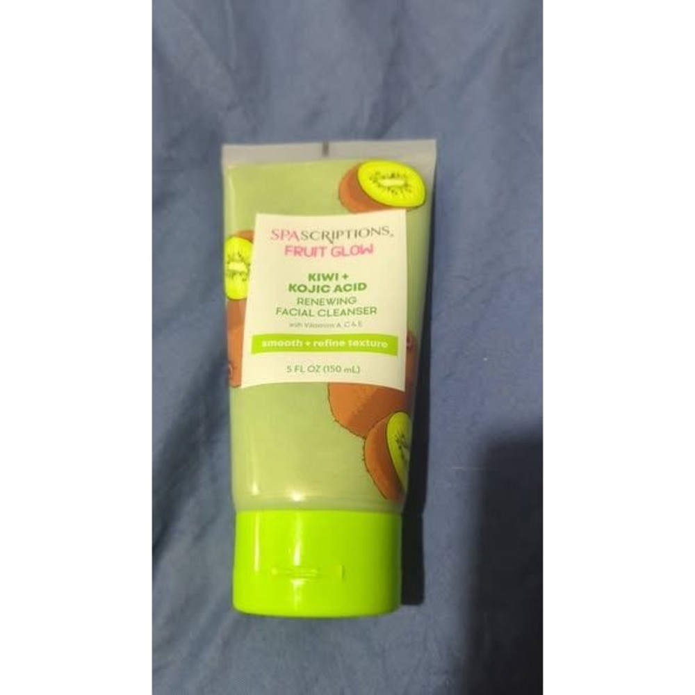 Spascriptions Fruit Glow Kiwi Kojic Acid Renewing‎ Facial Cleanser 5oz 150ml New